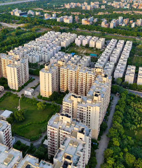 Narela Sector G2-G6 DDA pocket ke towers aur hariyali