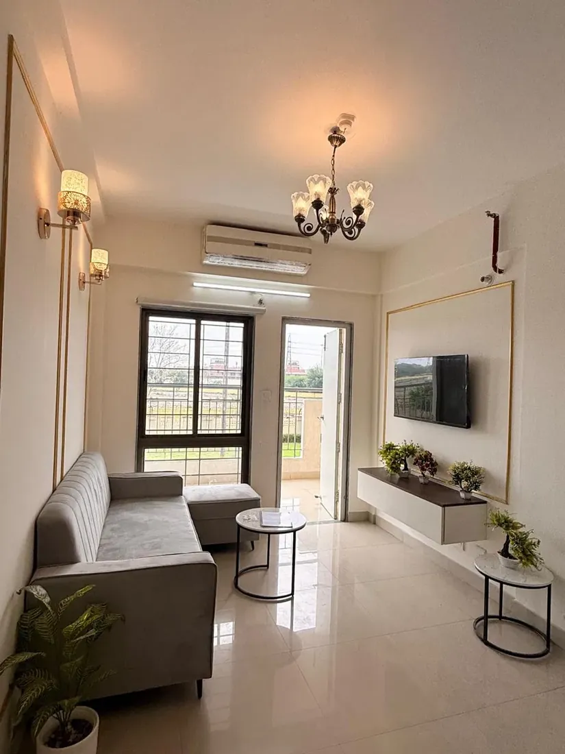 Narela DDA flat living room