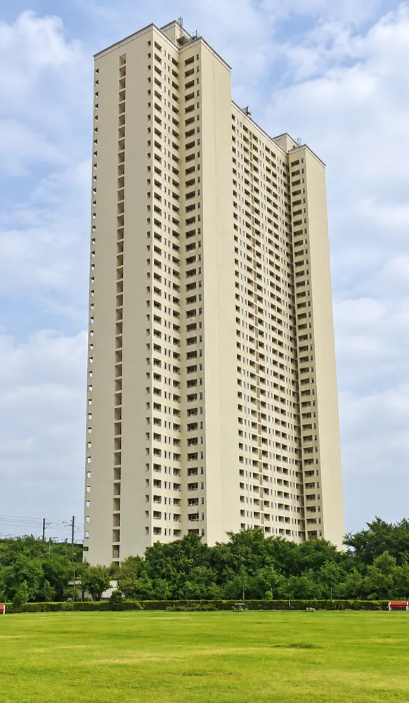 High-rise EWS tower concept view, hara maidan